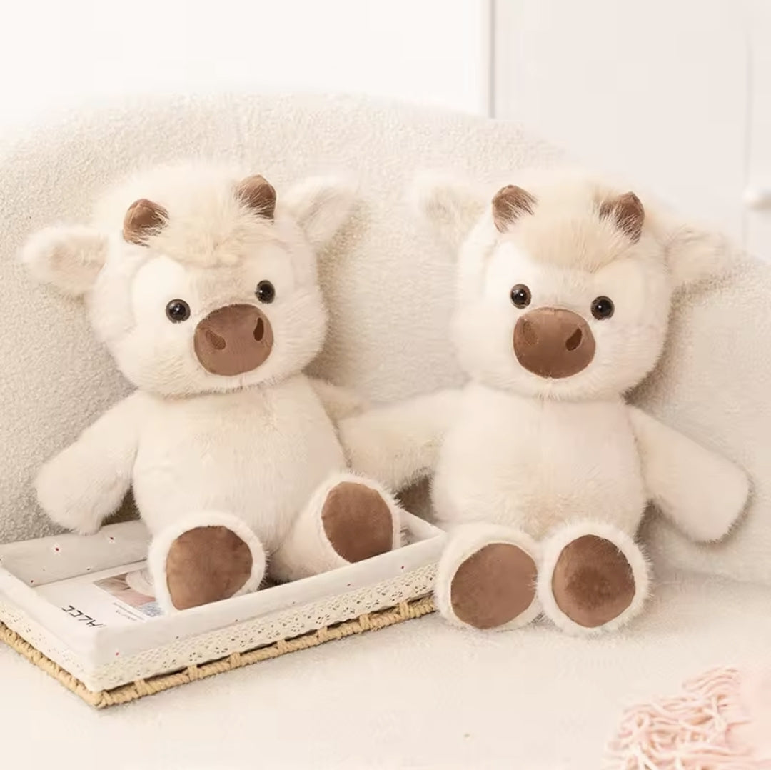 Peluche Mucca Highland che Corre 40 cm