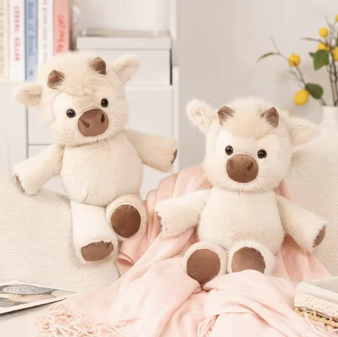 Peluche Mucca Highland che Corre 40 cm
