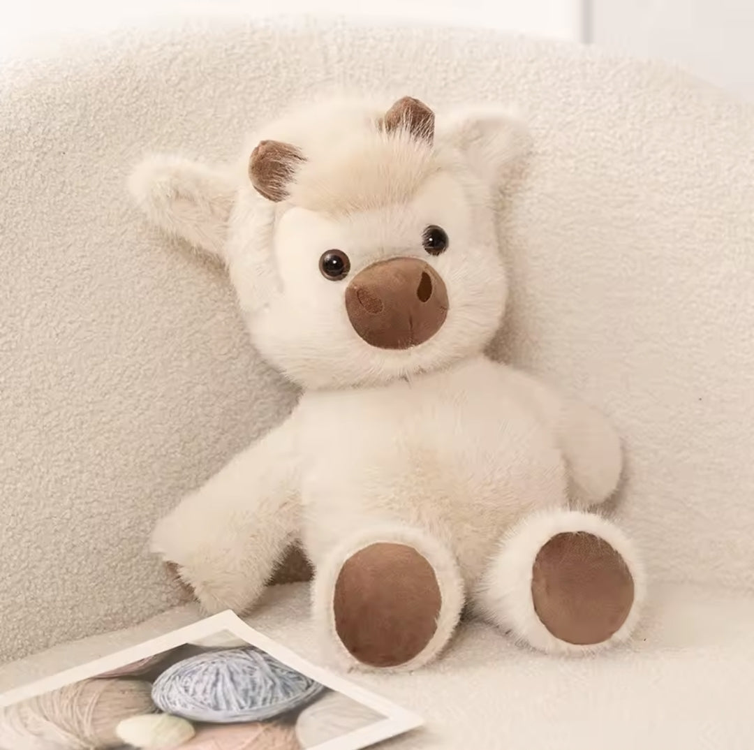 Peluche Mucca Highland che Corre 40 cm
