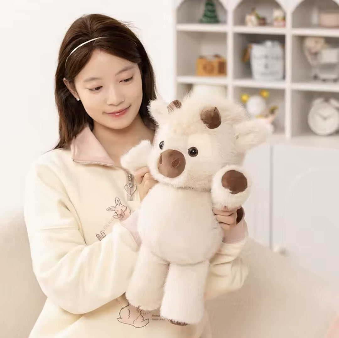 Peluche Mucca Highland che Corre 40 cm