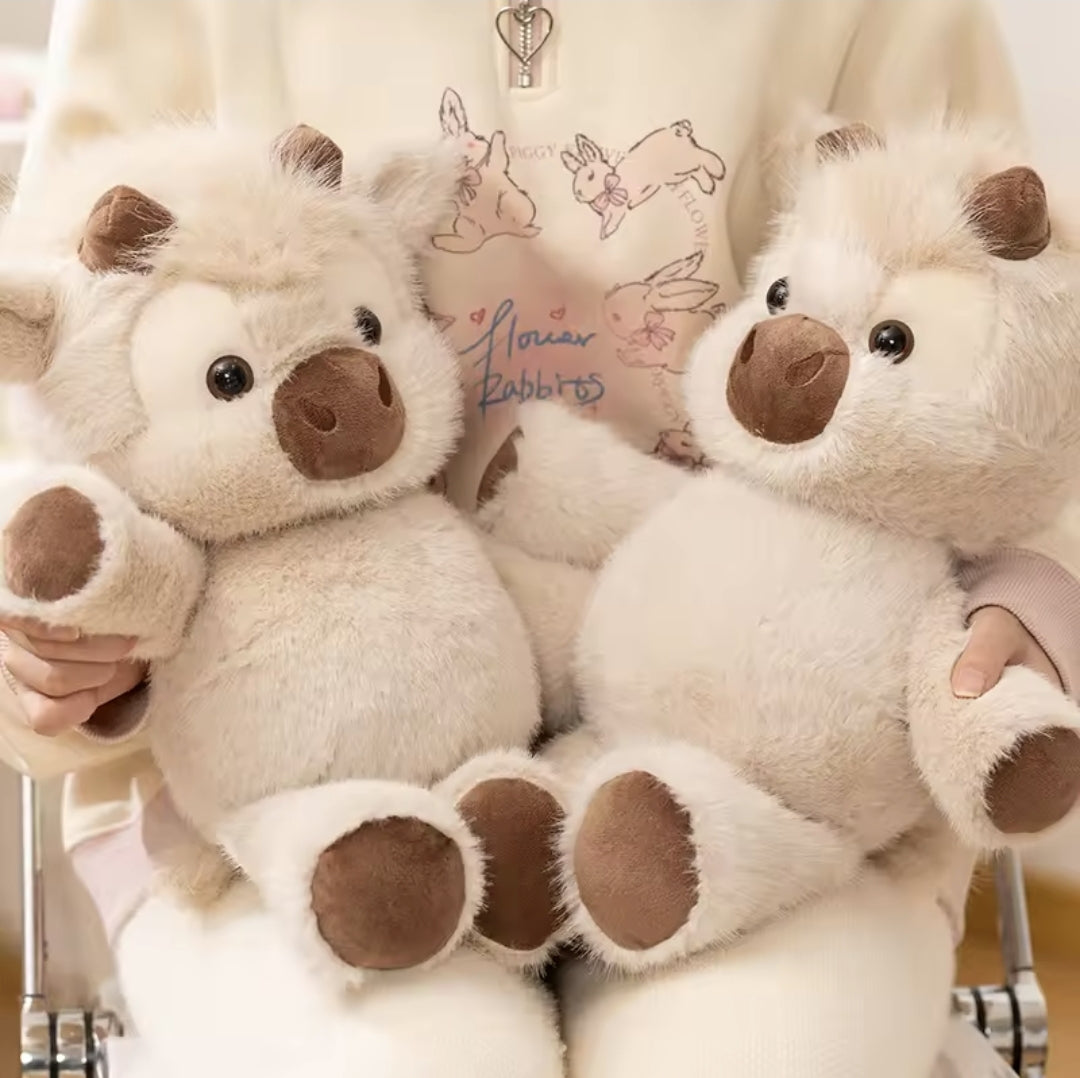 Peluche Mucca Highland che Corre 40 cm